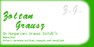 zoltan grausz business card